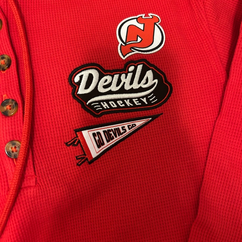 Red NJ Devils Hockey Sweater